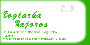 boglarka majoros business card